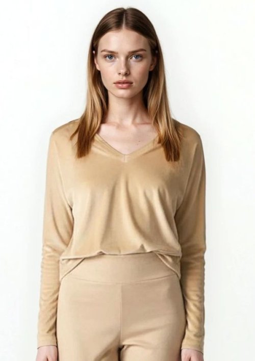 Designer Nicki-Sweatshirt V Neck – Bild 3