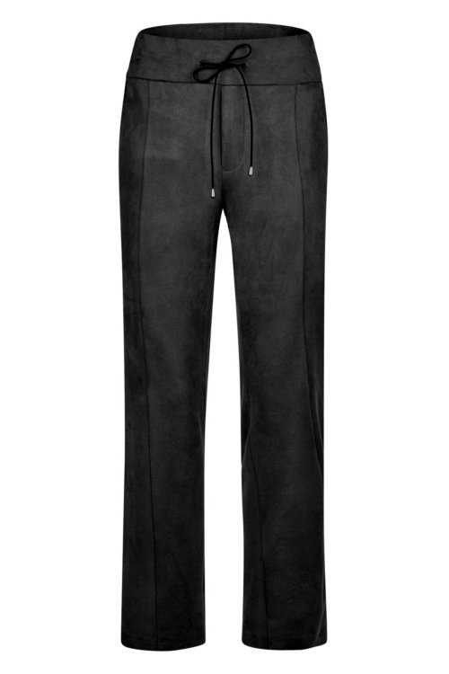 Coole Joggpants aus Velourleder