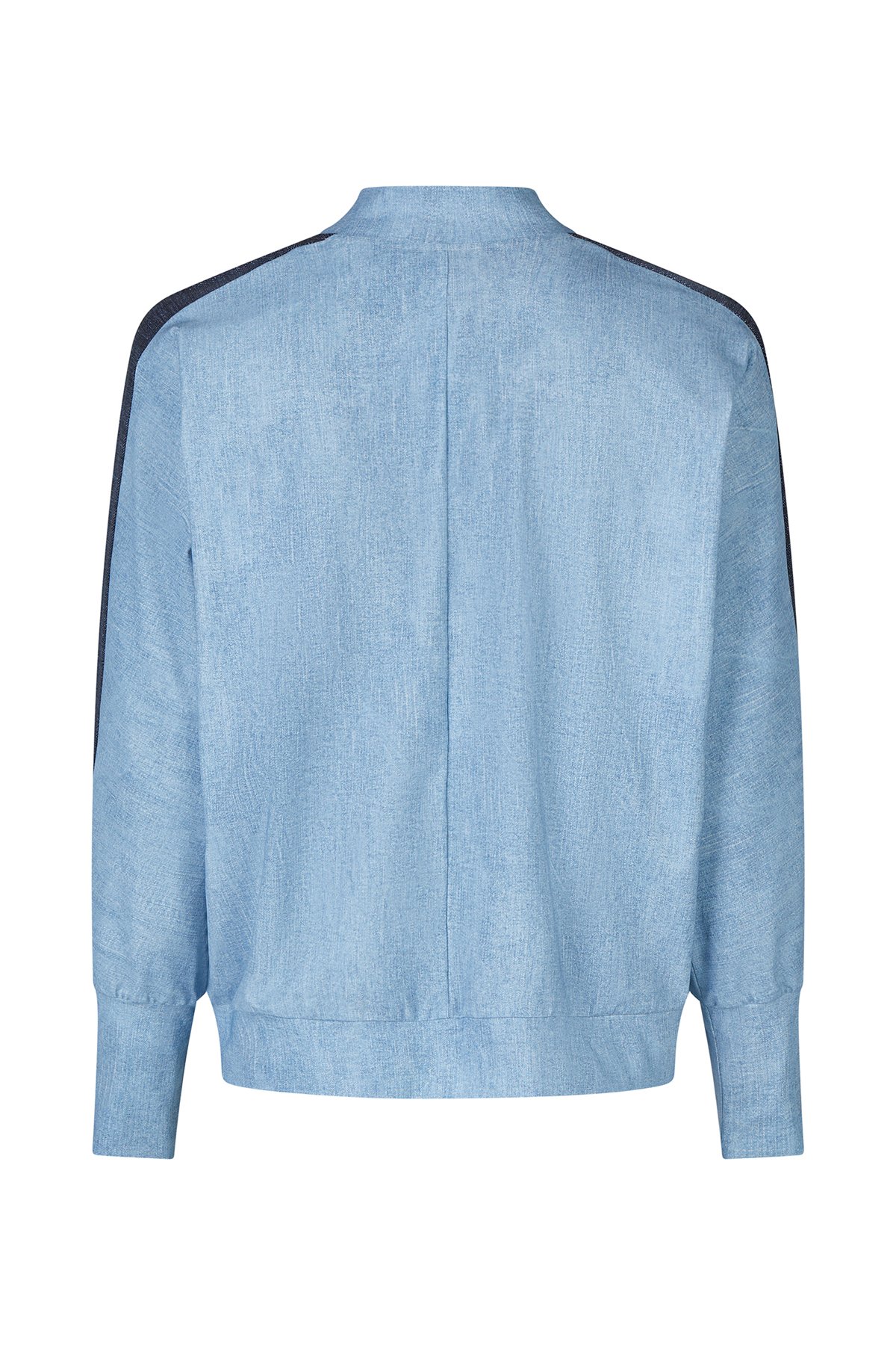 Coole Blouson Bluse - denim look – Bild 3