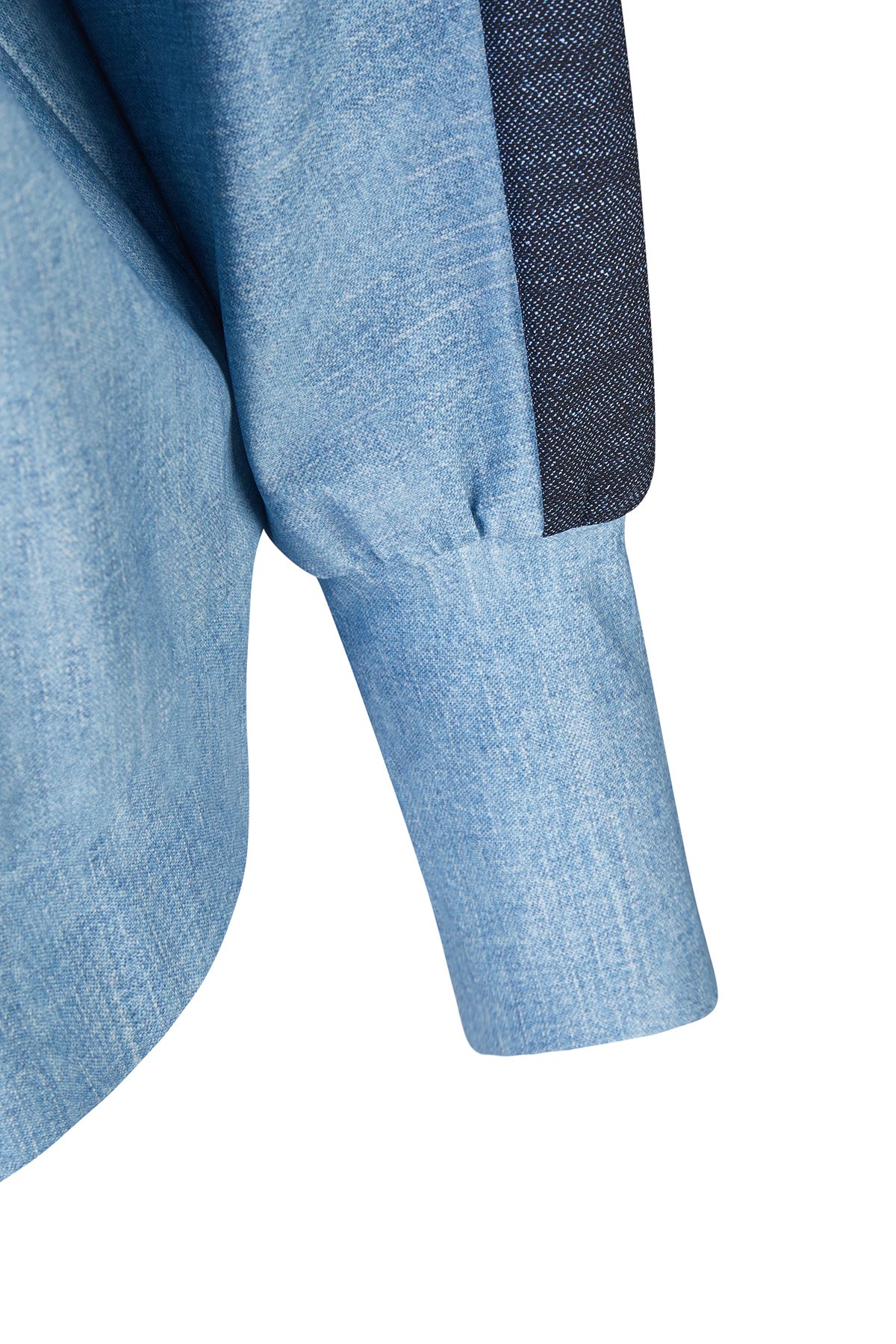 Coole Blouson Bluse - denim look – Bild 2