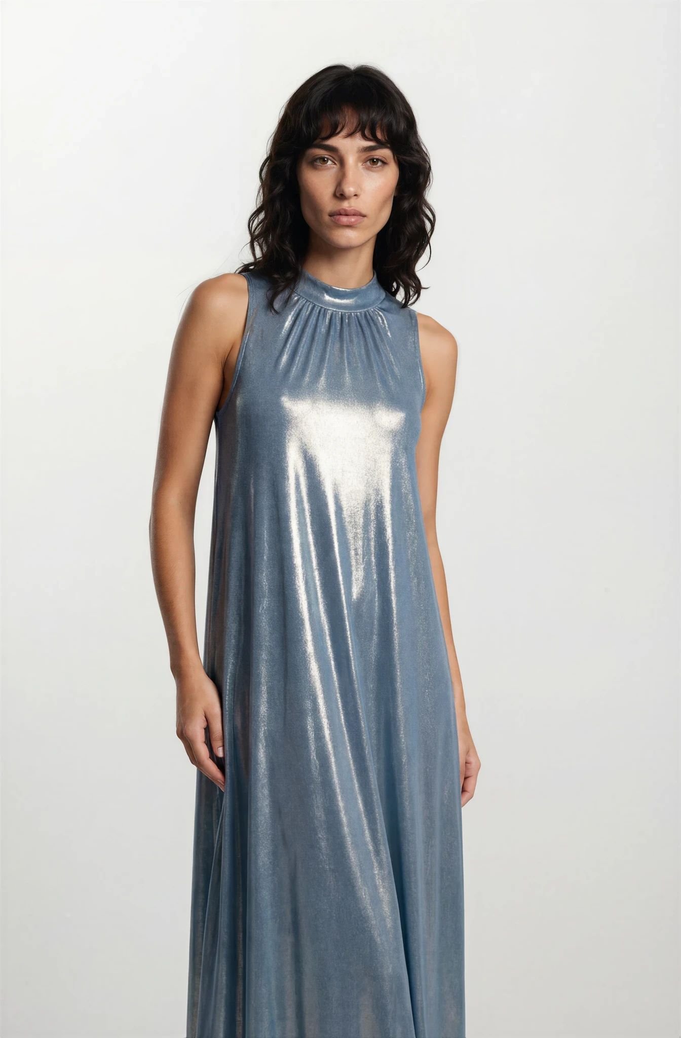 Lightblue Metal Dress