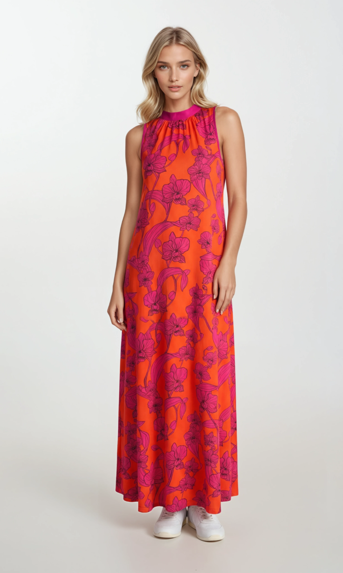 red and pink flower dreamdress