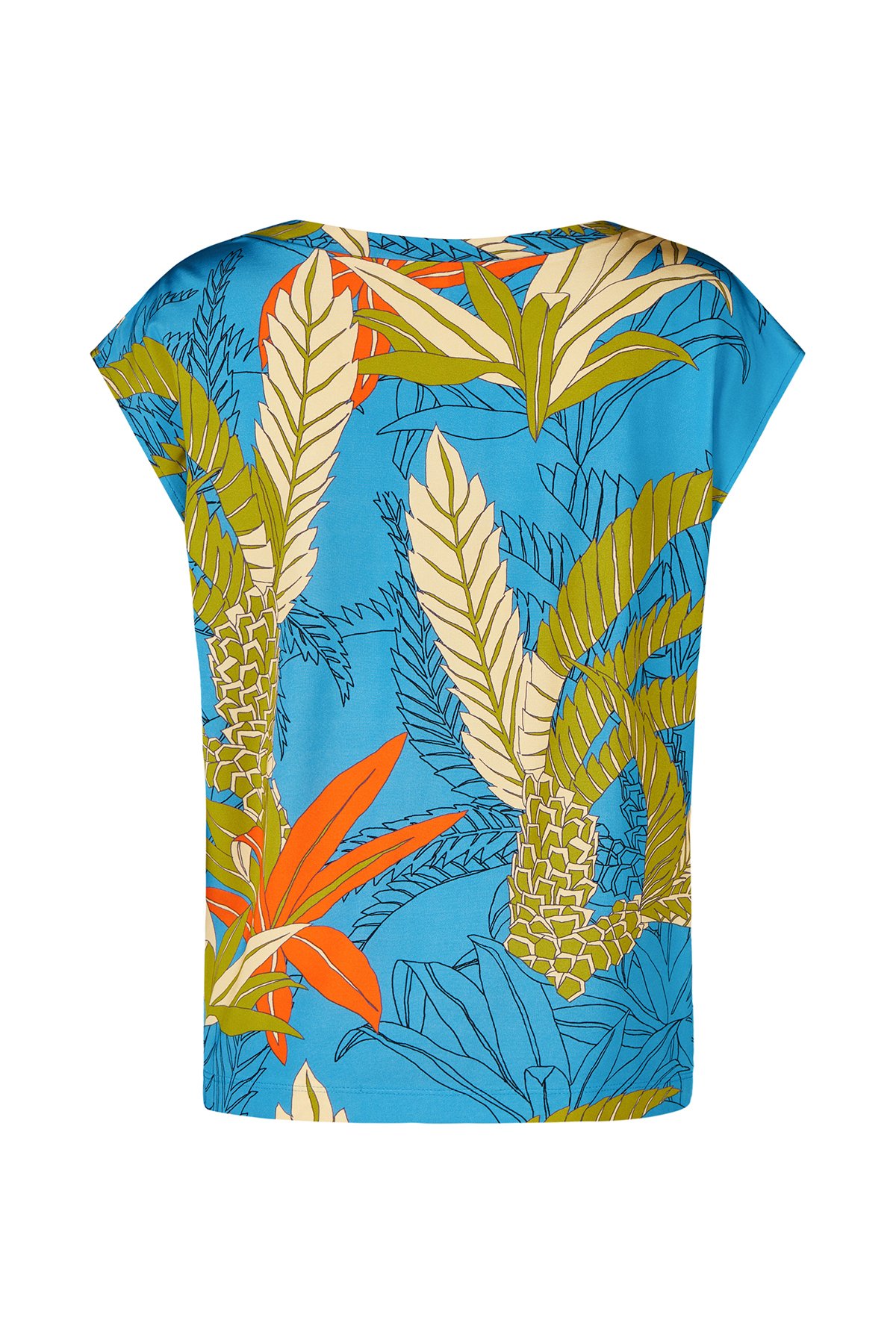 petrol flower shirt – Bild 4