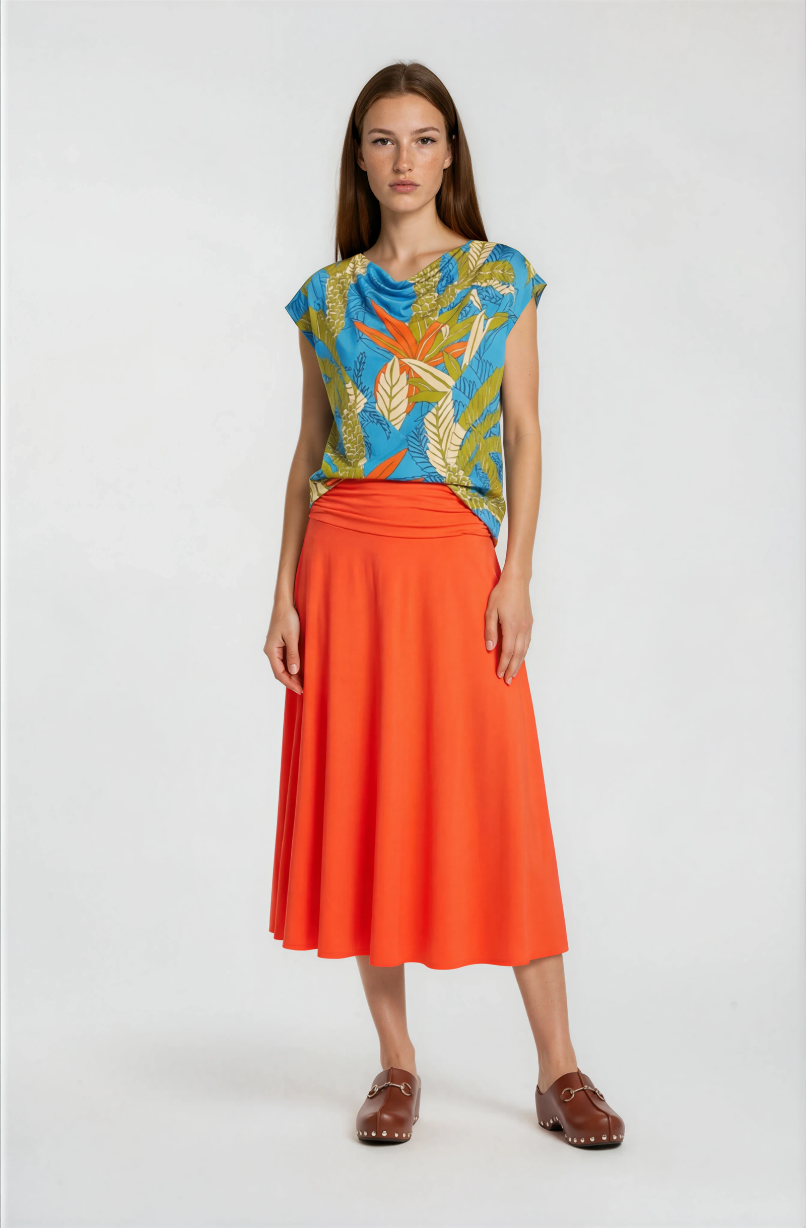 petrol flower shirt – Bild 2