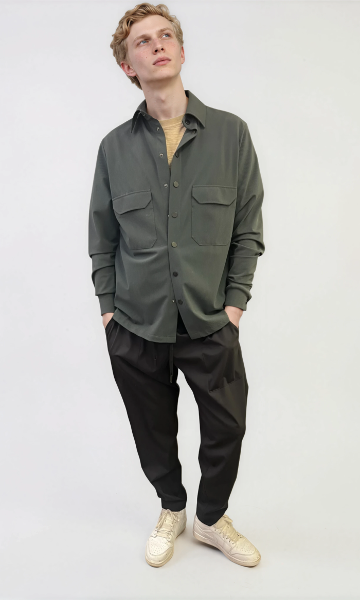mens OVERSHIRT in cool tec corduroy fabric