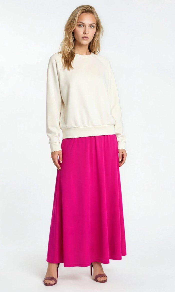 Midi Rock in perfekt pink.