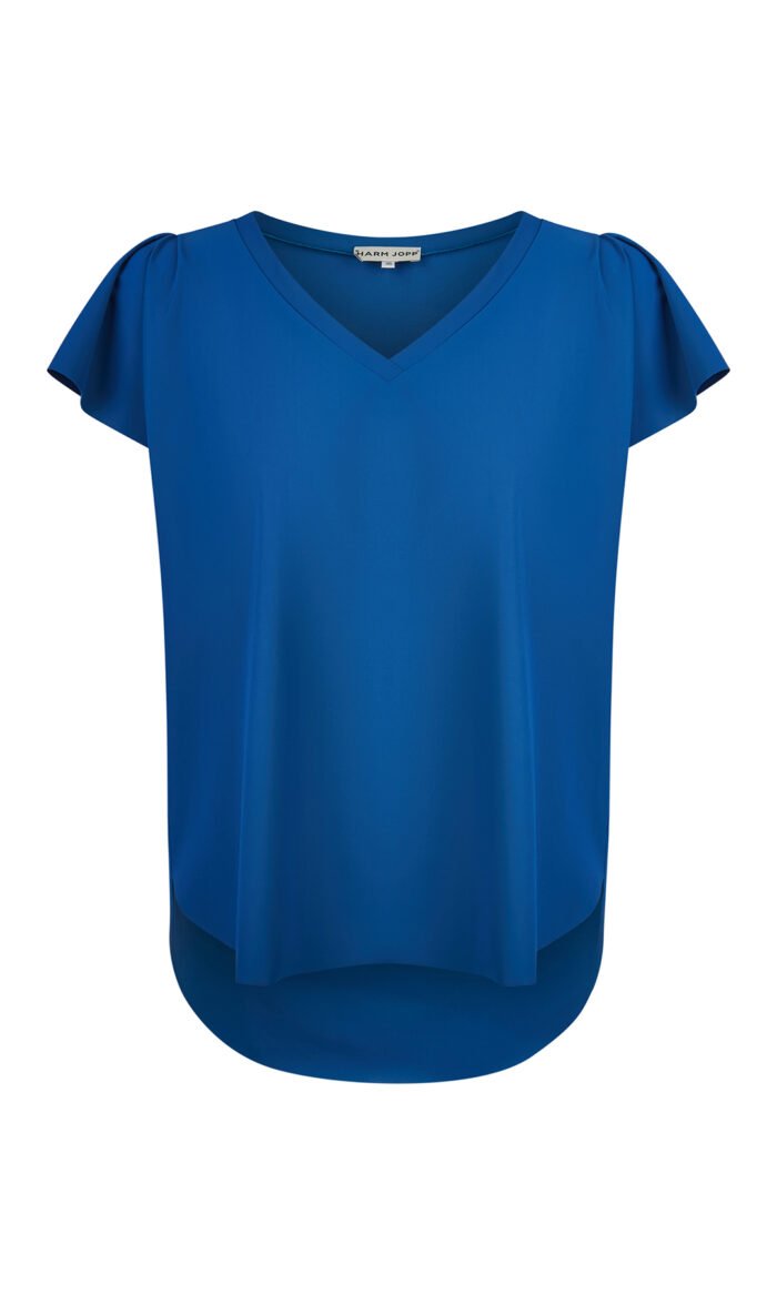 Top Pfauenblau von Harm Jopp Jerseys — Vorderansicht