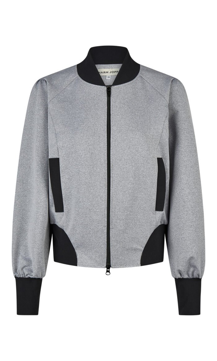 Blouson Hellgrau von Harm Jopp Jerseys — Vorderansicht