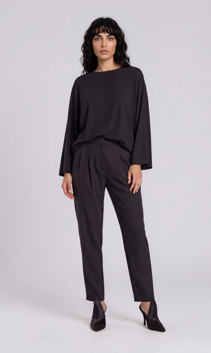 Damen Capebluse Schwarz