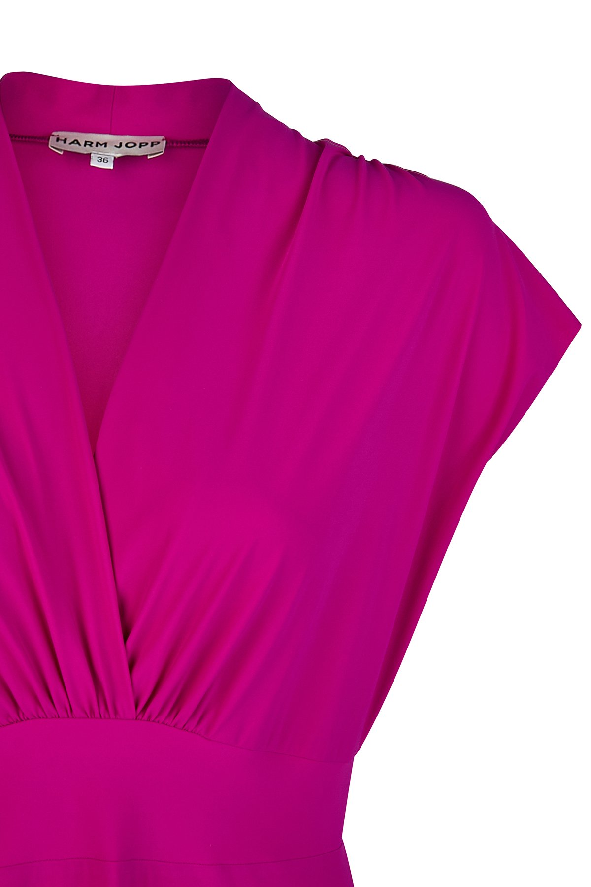 Kleid Fuchsia von Harm Jopp Jerseys — Stoffdetail, 72% Polyamid, 28% Elasthan