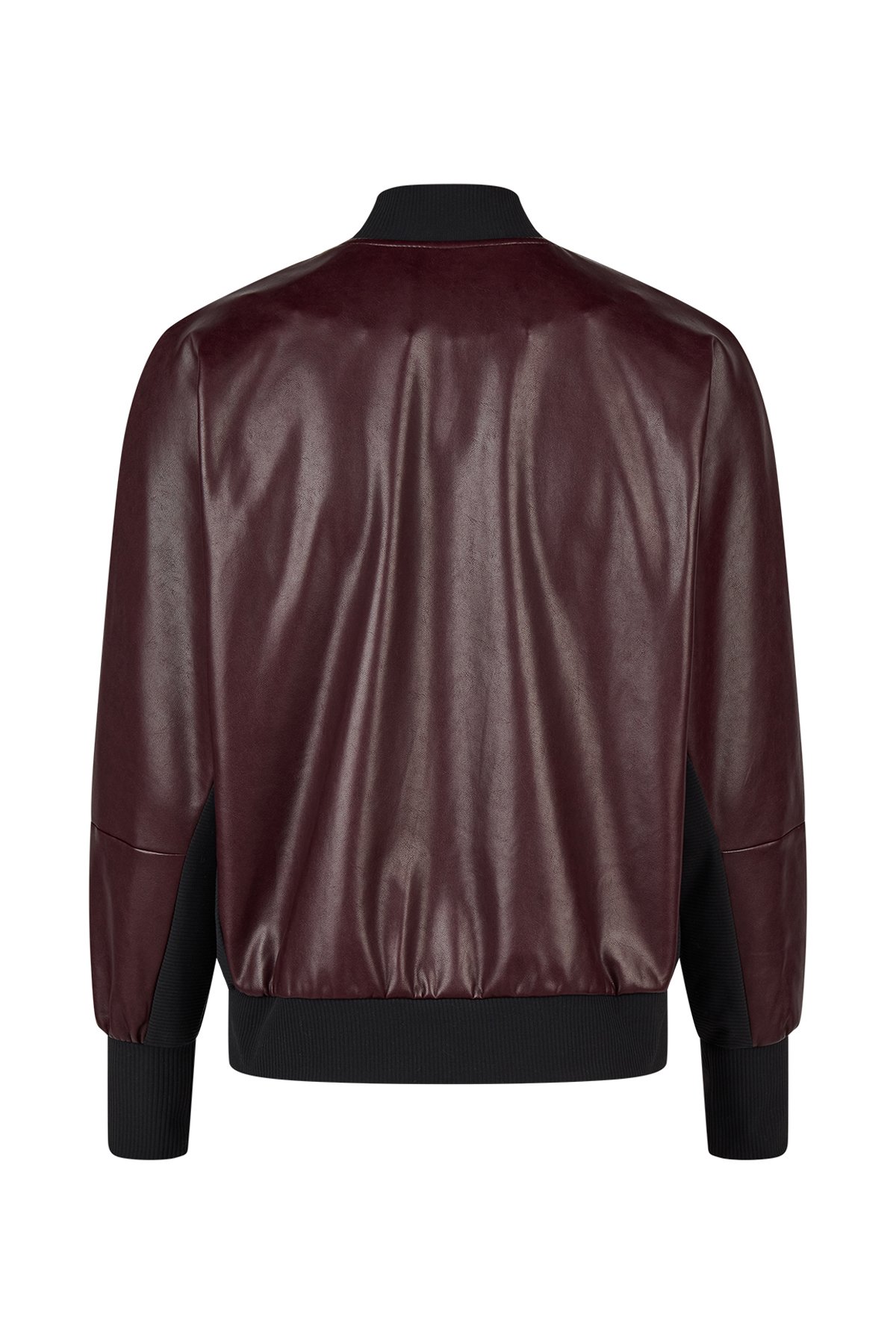 Blouson Kunstleder Weinrot von Harm Jopp Jerseys — Seitenansicht