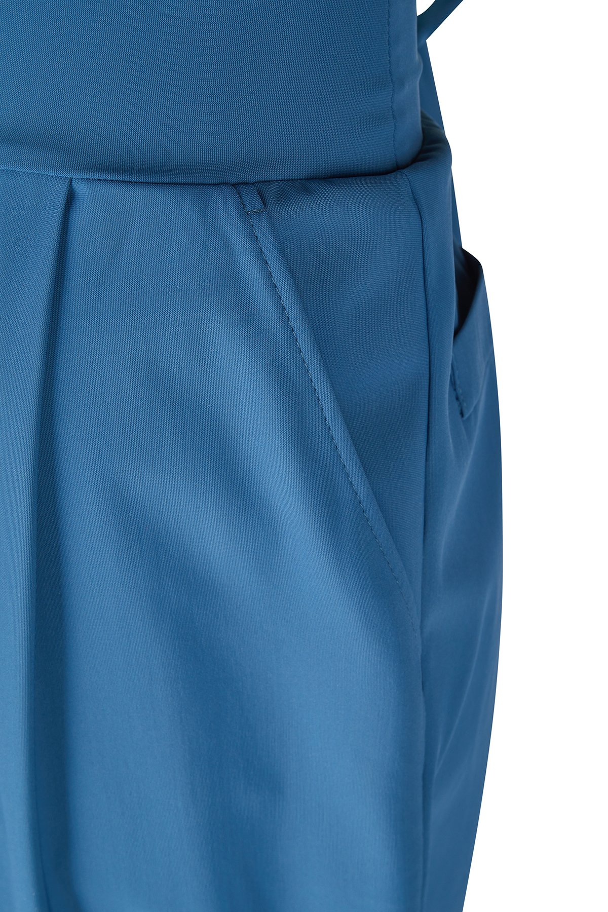 Hose Petrol von Harm Jopp Jerseys — Stoffdetail, 72% Polyamid, 28% Elasthan