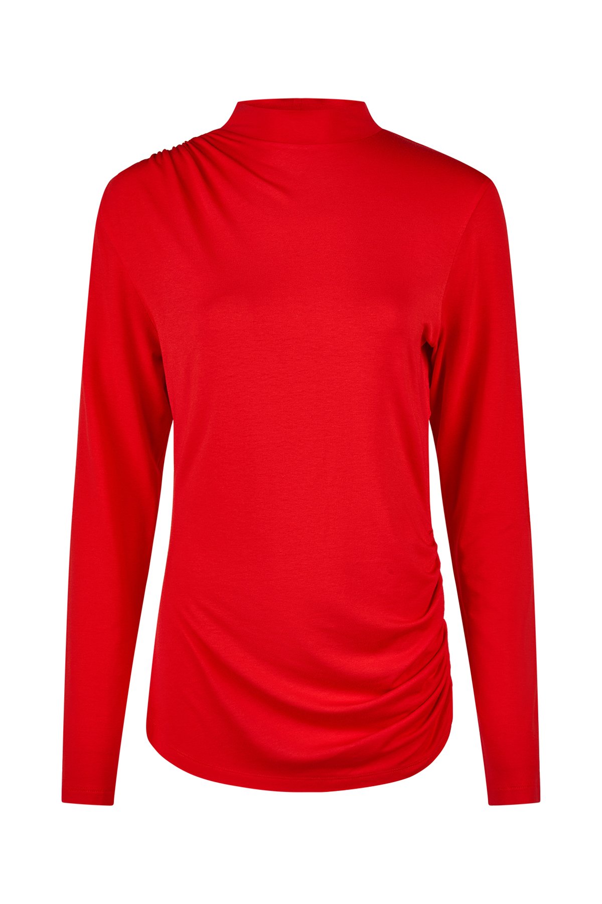 Damen Rolli Gerafft Rot von Harm Jopp Jerseys