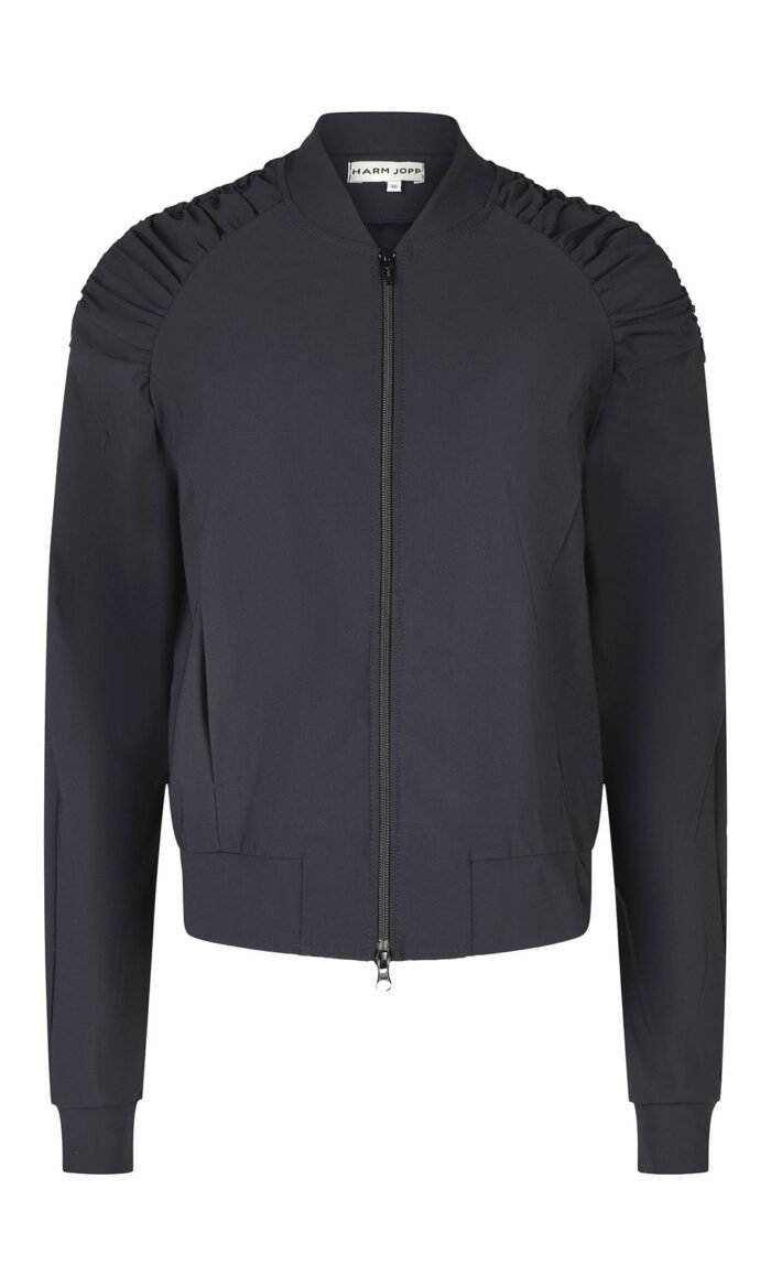 Blouson Schwarz von Harm Jopp Jerseys — Vorderansicht