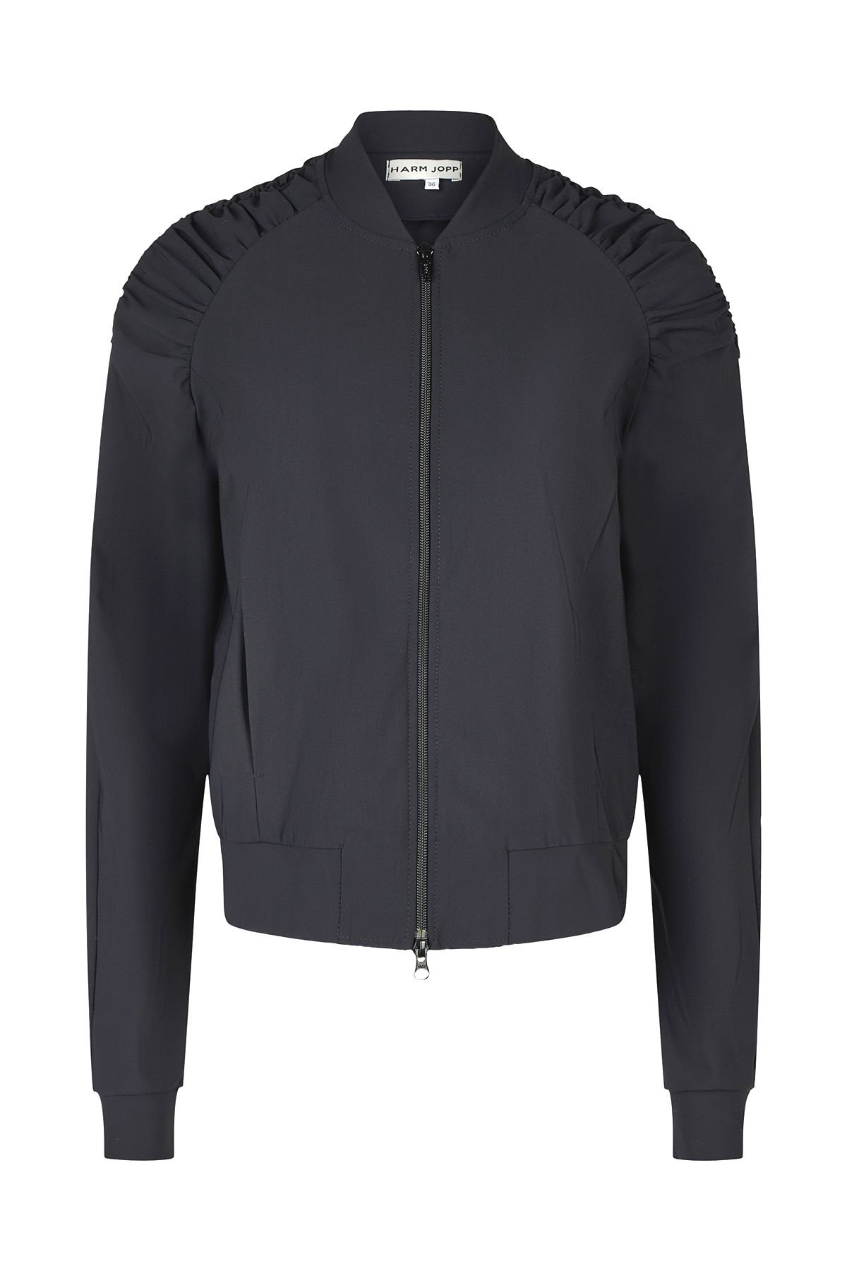 Blouson Schwarz von Harm Jopp Jerseys — Vorderansicht
