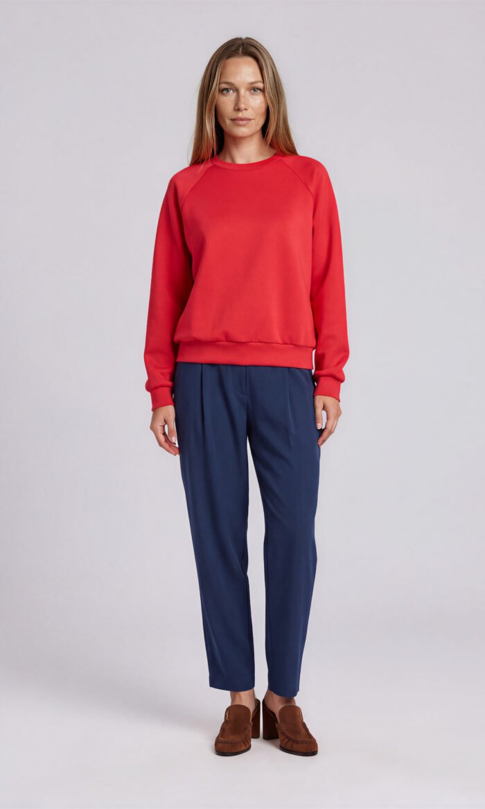 Damen Sweatshirt Koralle