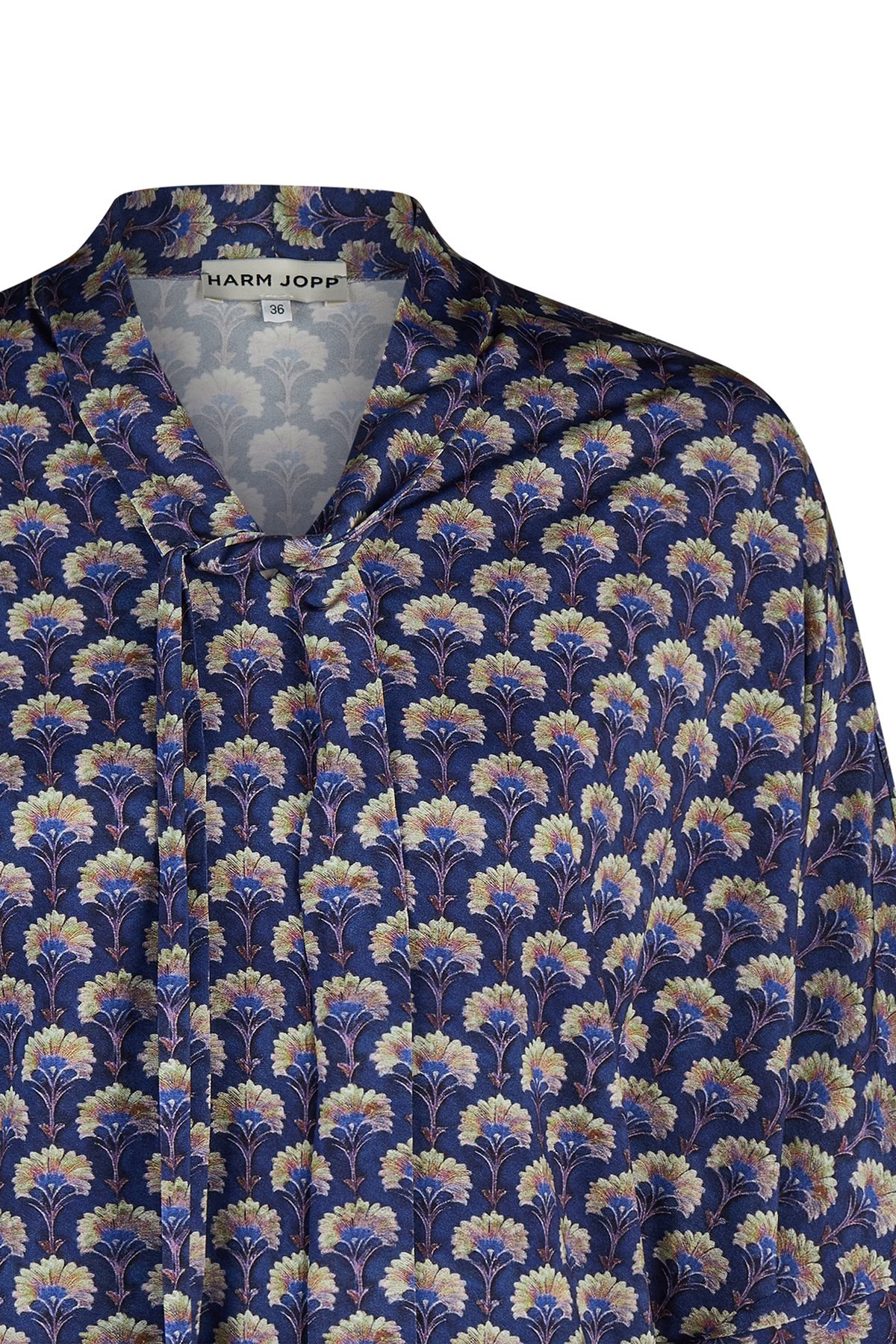 Bluse Fantasie von Harm Jopp Jerseys — Stoffdetail, 95% Viskose, 5% Elasthan