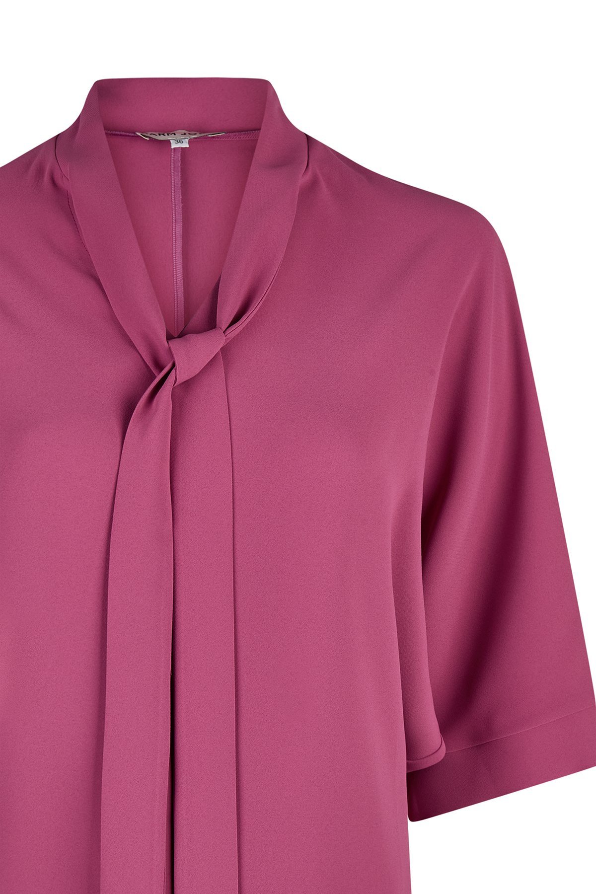 Bluse Epouque Rosé von Harm Jopp Jerseys — Stoffdetail, 100% Polyester