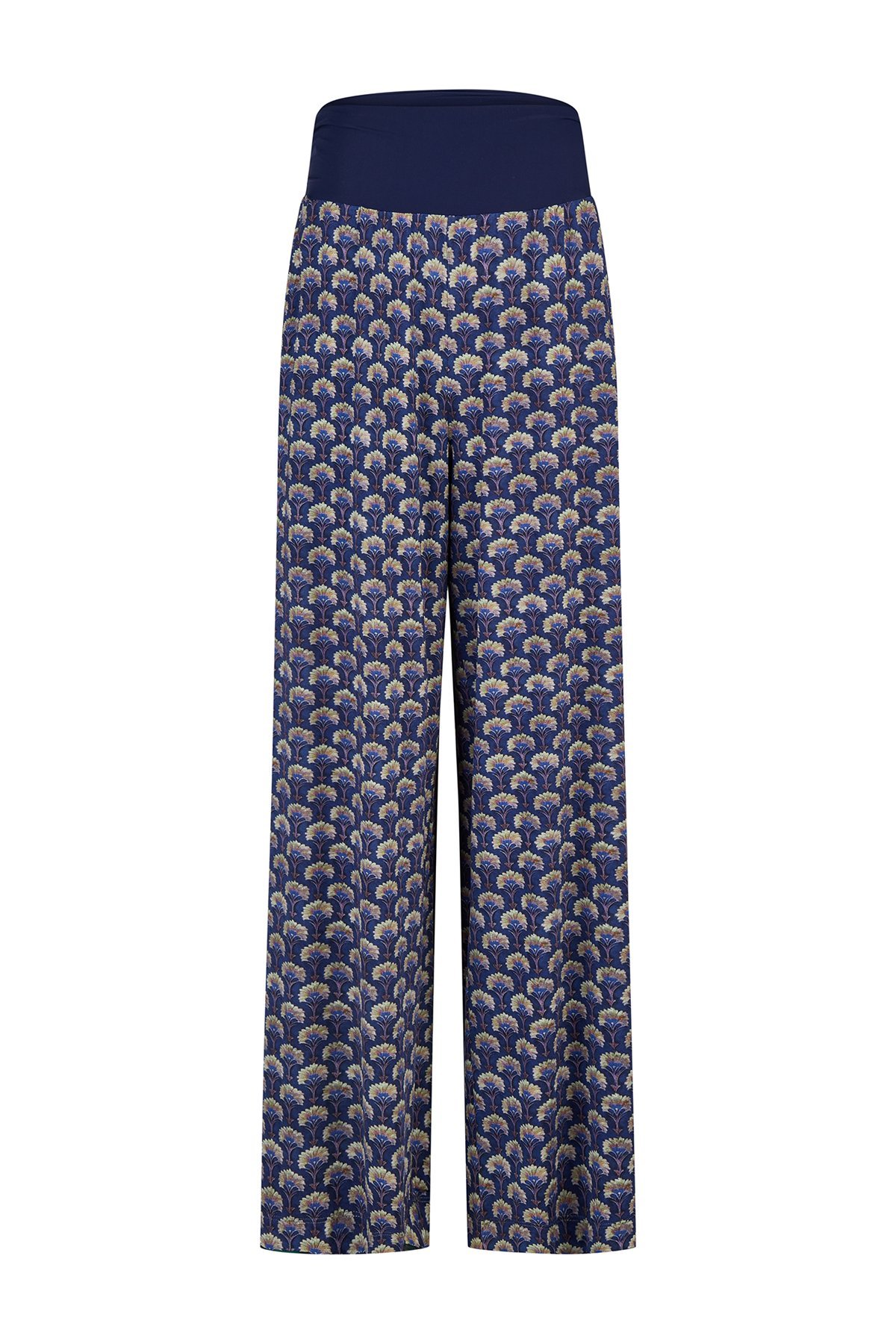 Hose Blumen Marine von Harm Jopp Jerseys — Vorderansicht