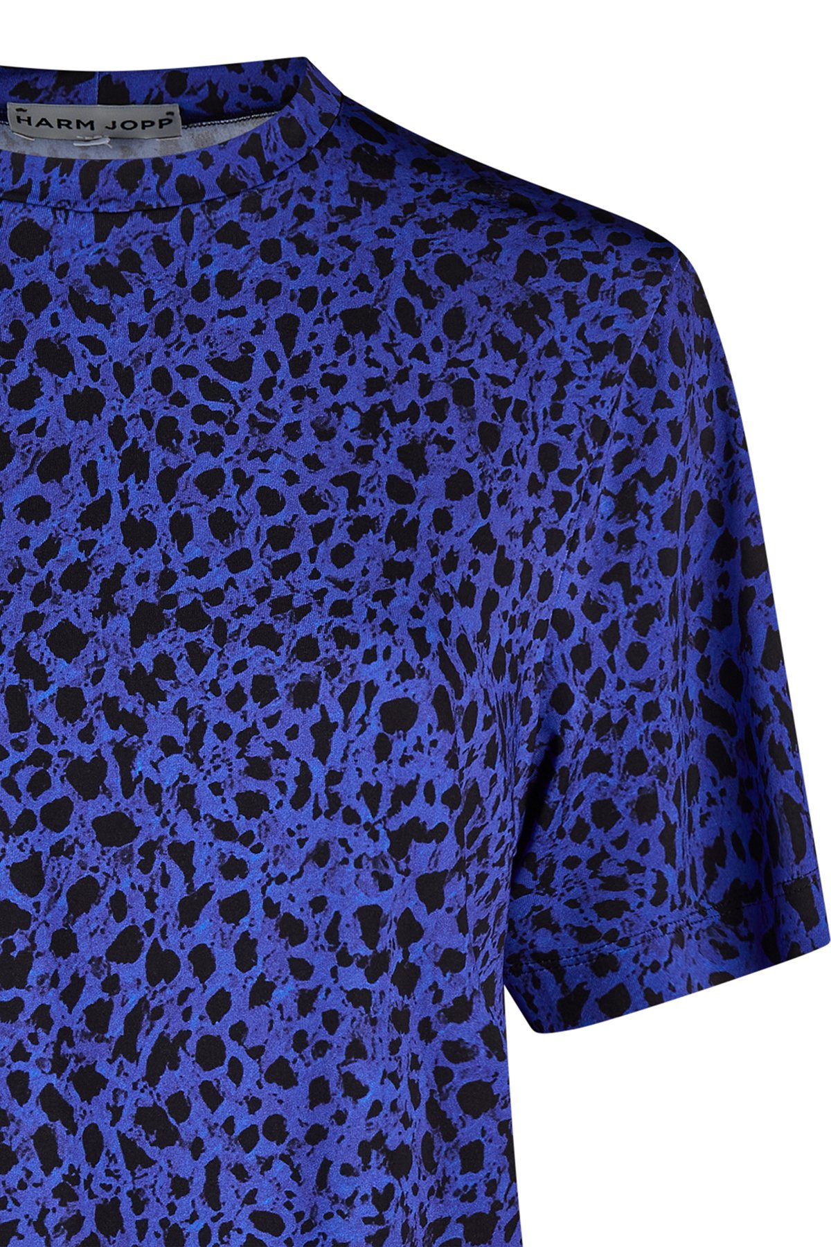 Shirt Leopard von Harm Jopp Jerseys — Stoffdetail, 95% Viskose, 5% Elasthan