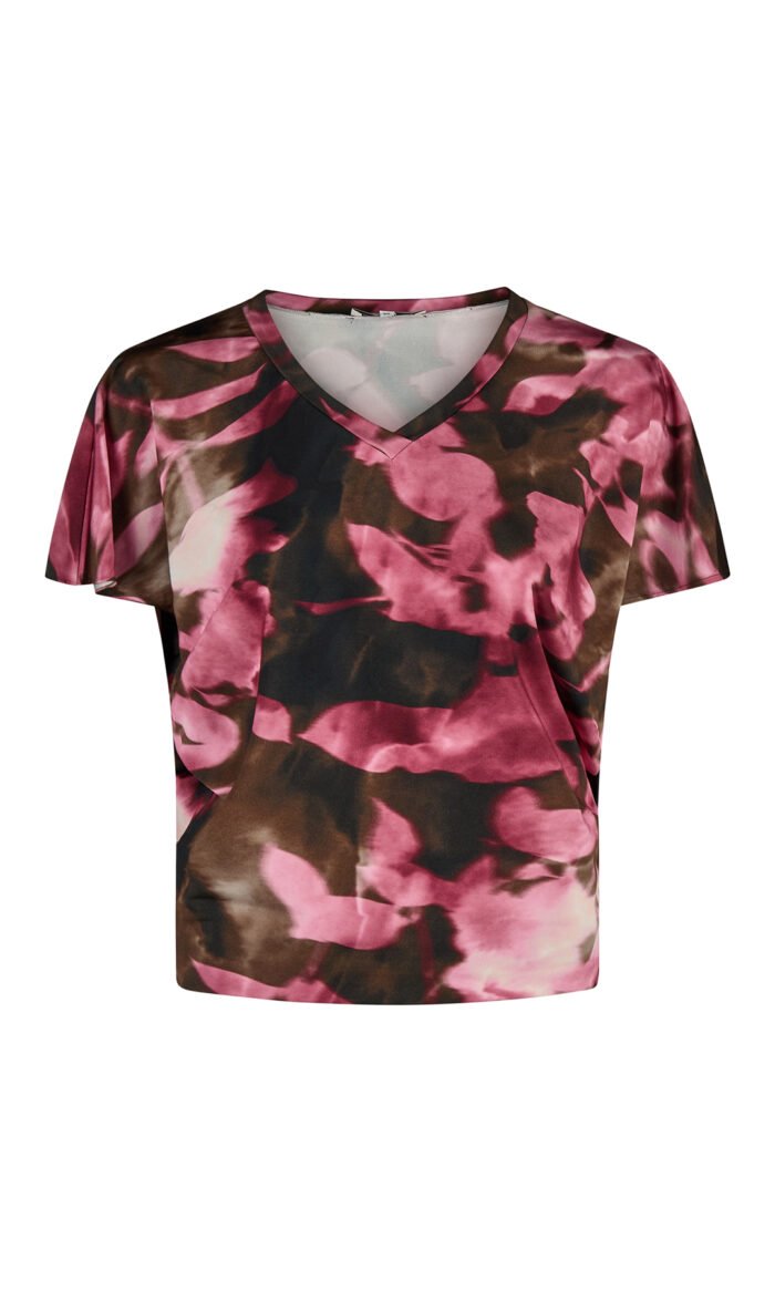 Shirt Blumen Pink von Harm Jopp Jerseys — Vorderansicht