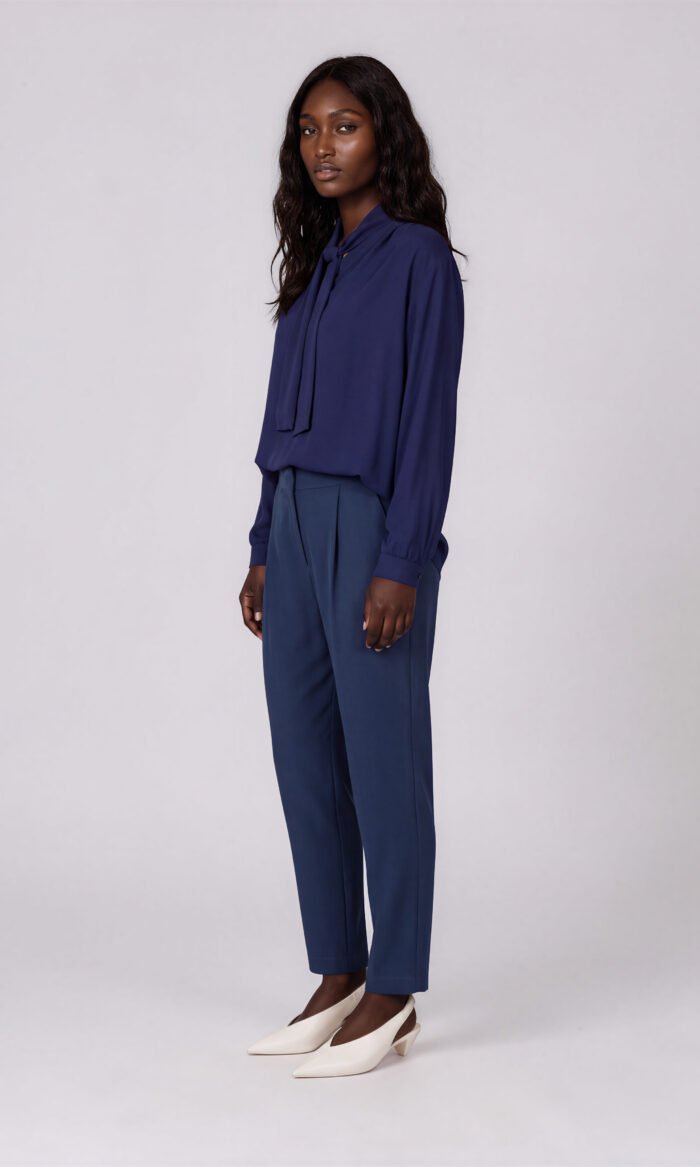 Damen Karottenhose Graublau