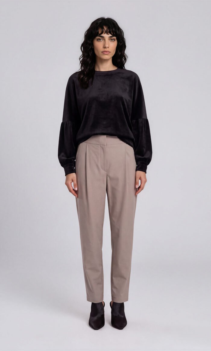 Damen Karottenhose Toffee