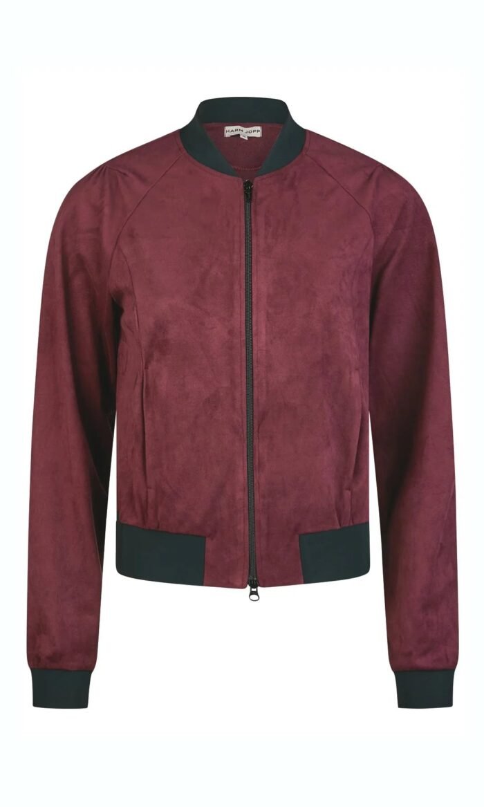 Velourblouson Weinrot von Harm Jopp Jerseys