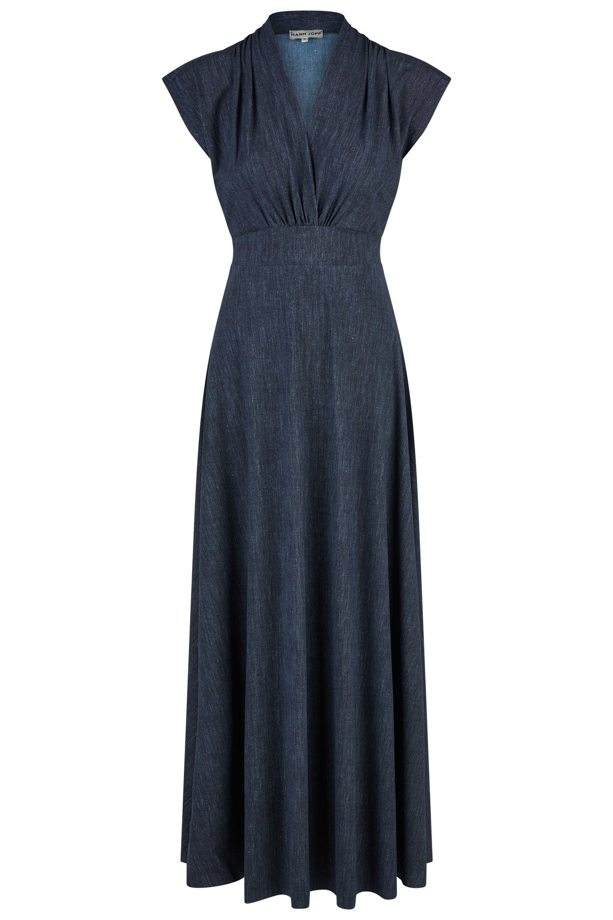 Abendkleid Lang Jeansoptik von Harm Jopp Jerseys — Vorderansicht