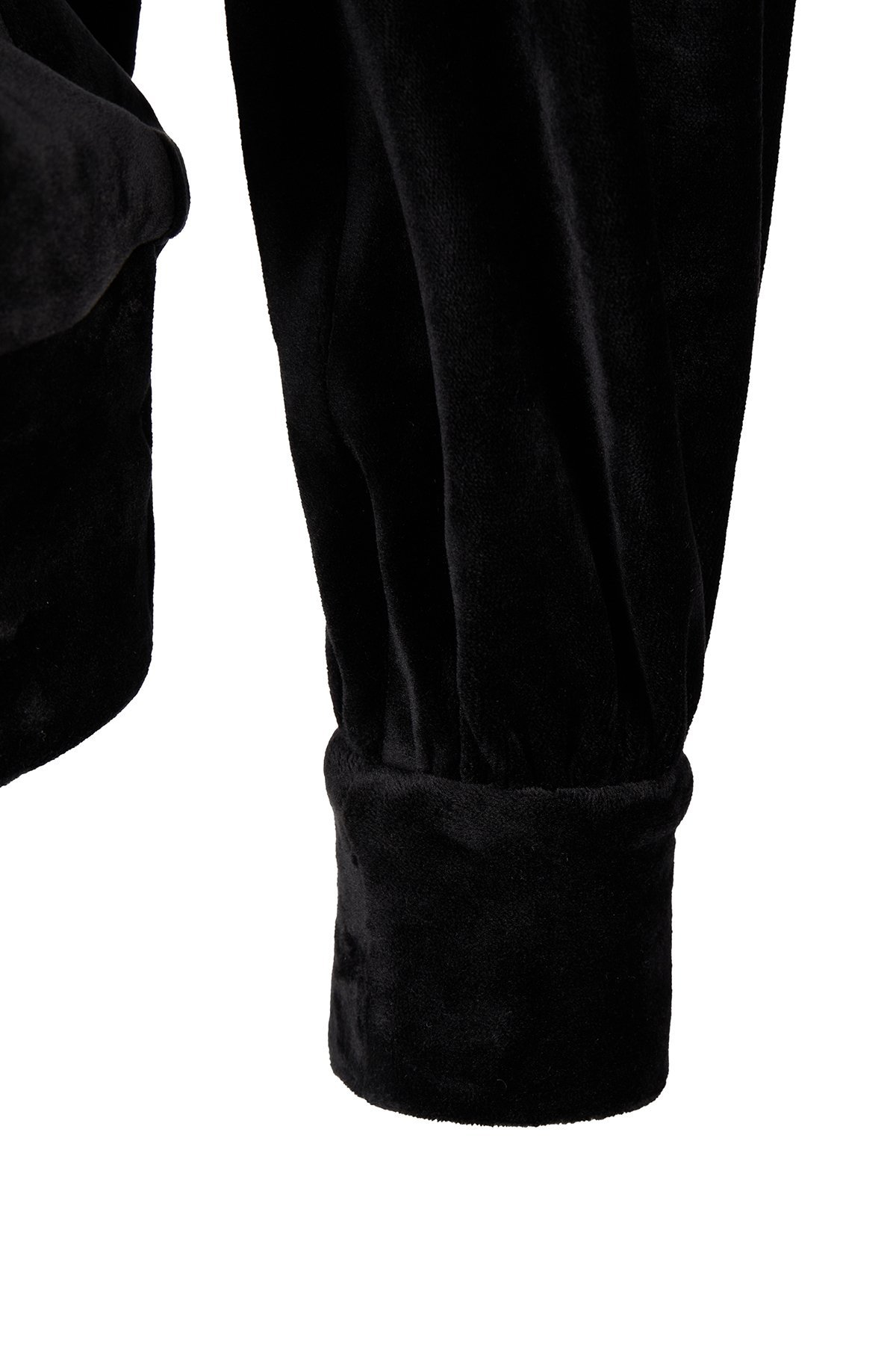 Pullover Nicki Schwarz von Harm Jopp Jerseys — Stoffdetail, 95% Polyester, 5% Elasthan