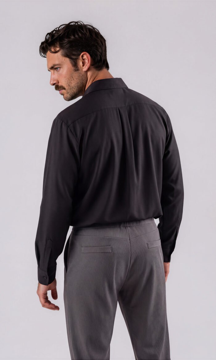 Herren Jerseyhemd Sanded Schwarz
