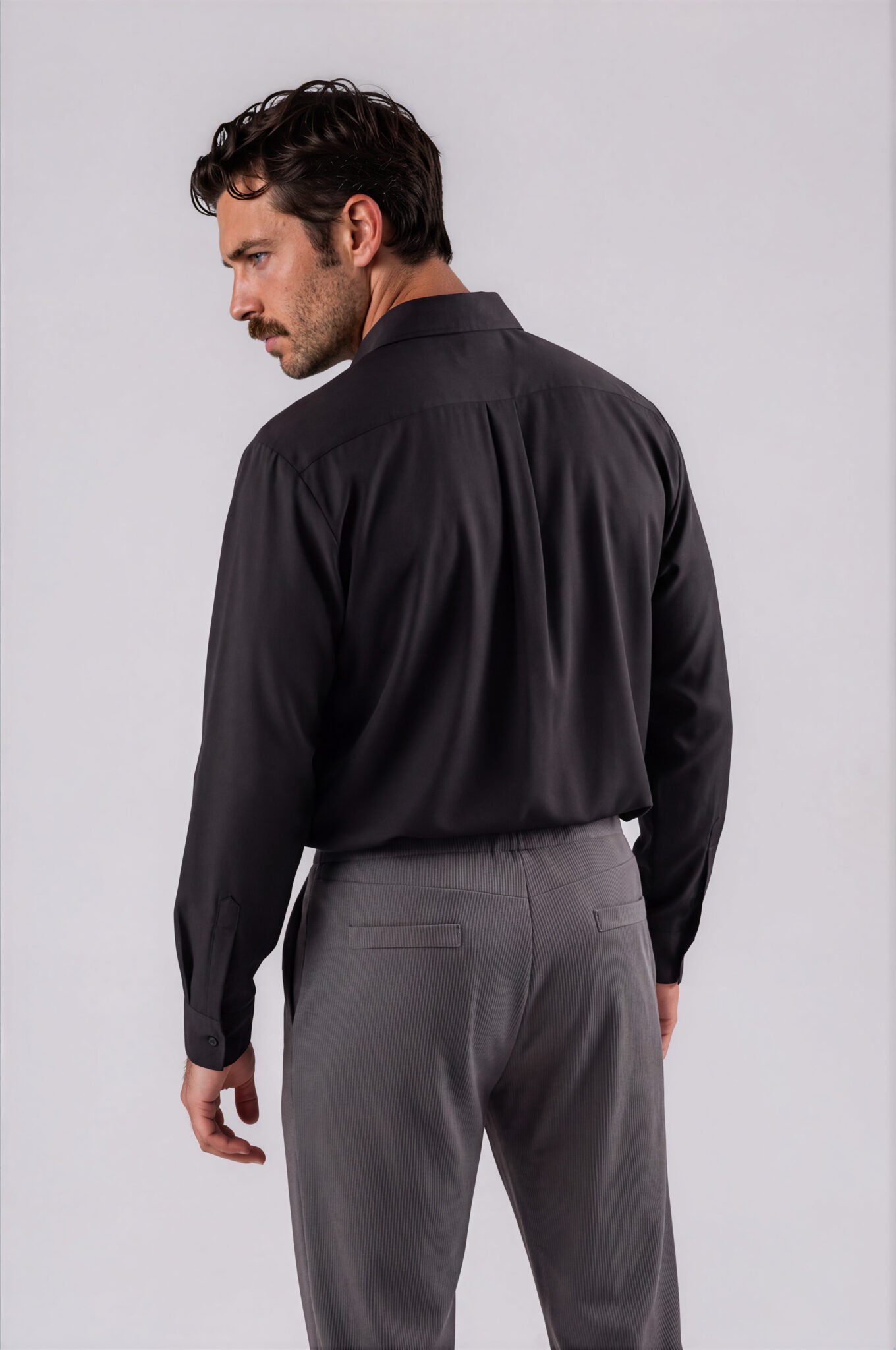 Herren Jerseyhemd Sanded Schwarz