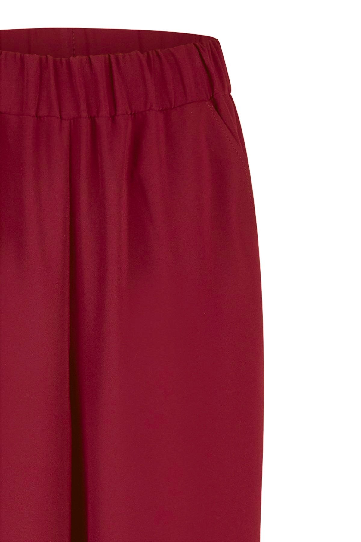 Elegante Hose Kaminrot von Harm Jopp Jerseys — Stoffdetail, Epoque aus 100% Polyester